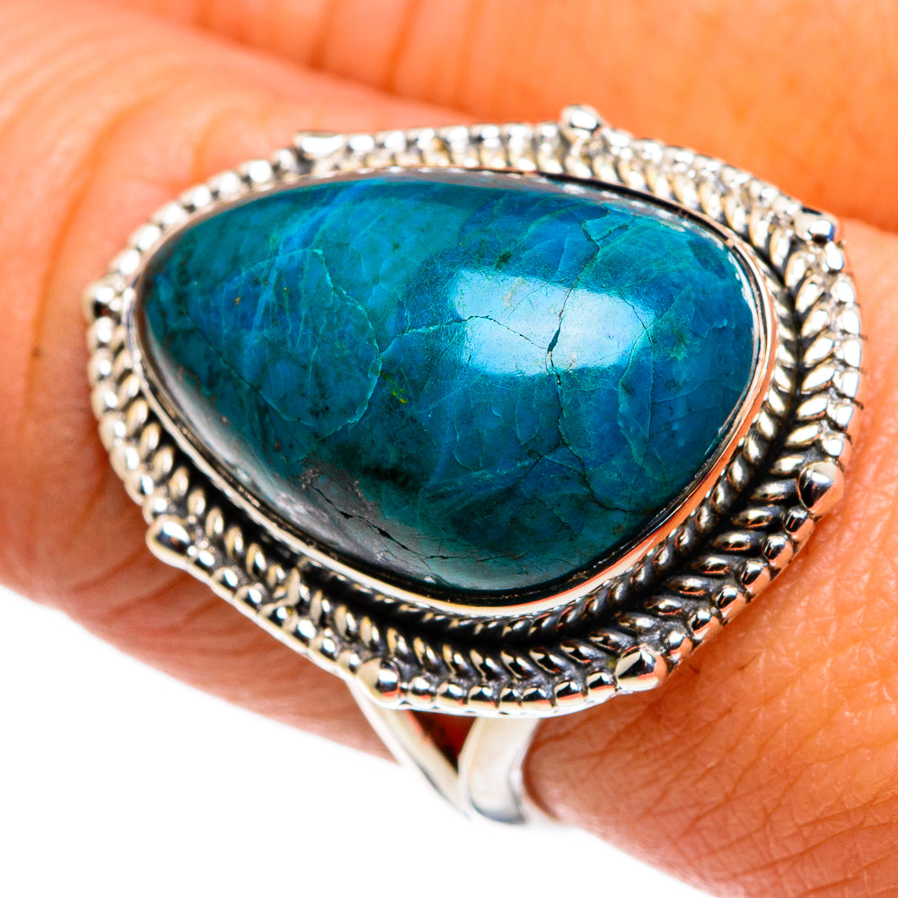 Chrysocolla Rings handcrafted by Anasilvercos - RING79599