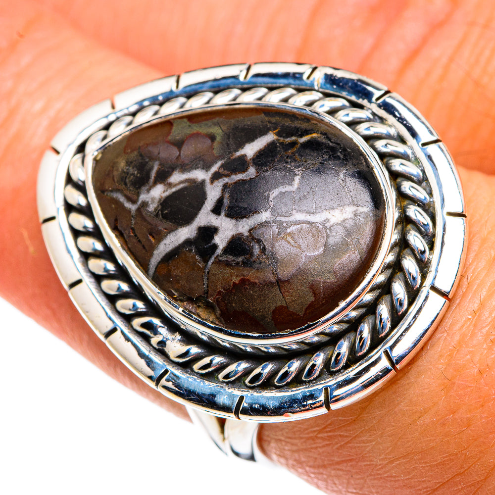 Septarian Geode Rings handcrafted by Anasilvercos - RING79604