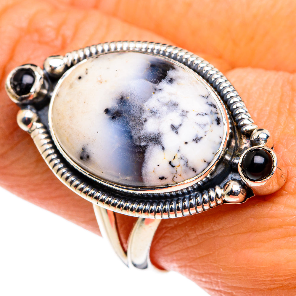Dendritic Opal Rings handcrafted by Anasilvercos - RING79619