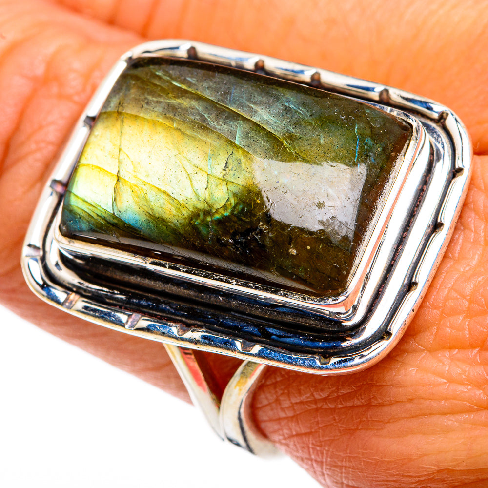 Labradorite Rings handcrafted by Anasilvercos - RING79650
