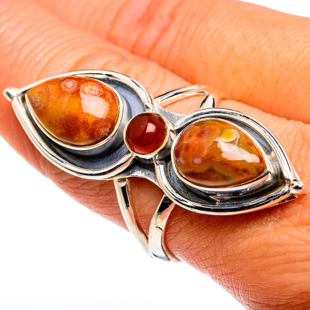 Ocean Jasper Rings handcrafted by Anasilvercos - RING79652