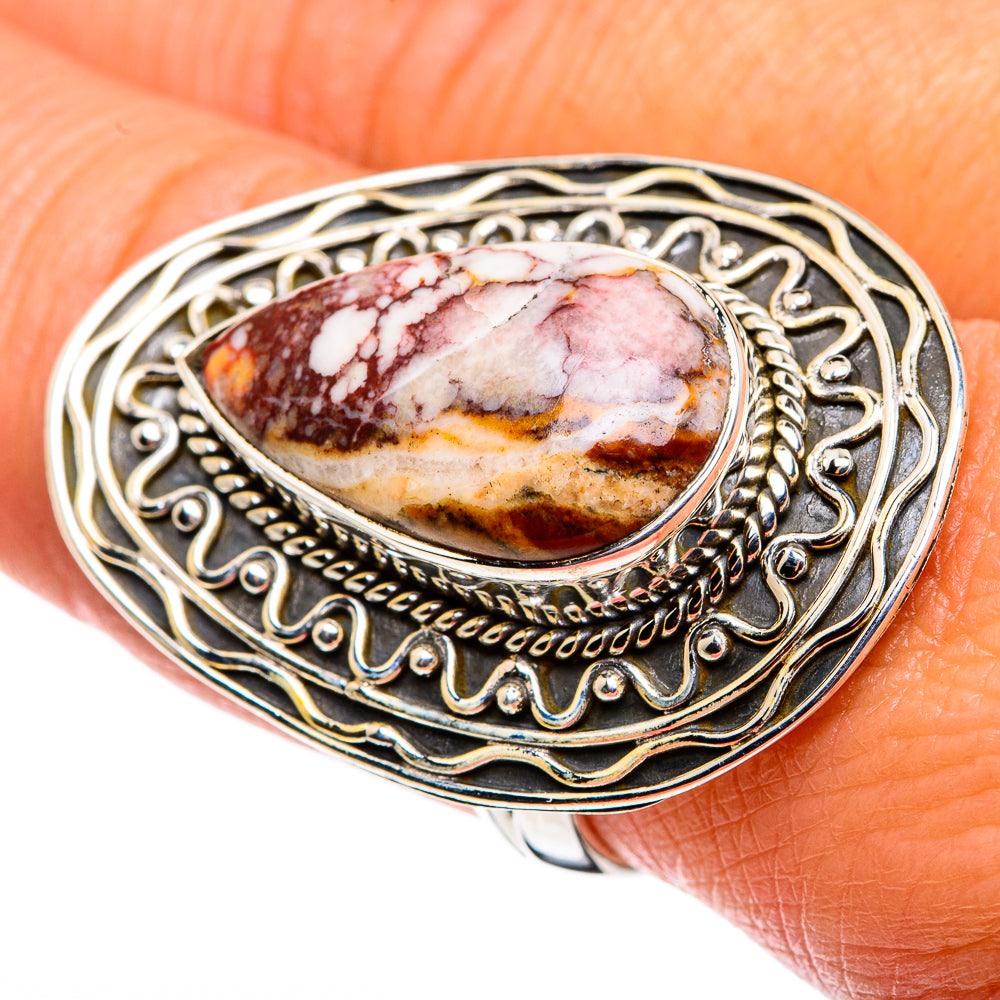 Wild Horse Jasper Rings handcrafted by Anasilvercos - RING79653