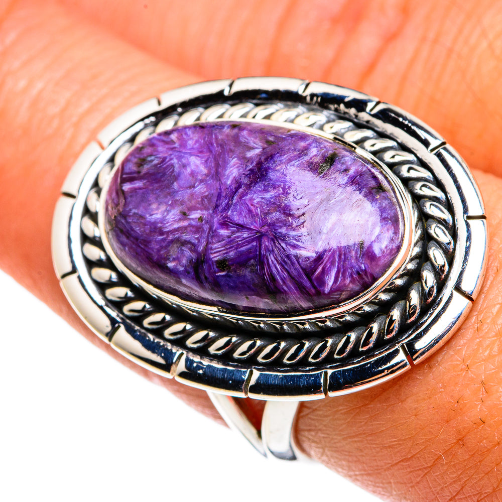 Charoite Rings handcrafted by Anasilvercos - RING79660