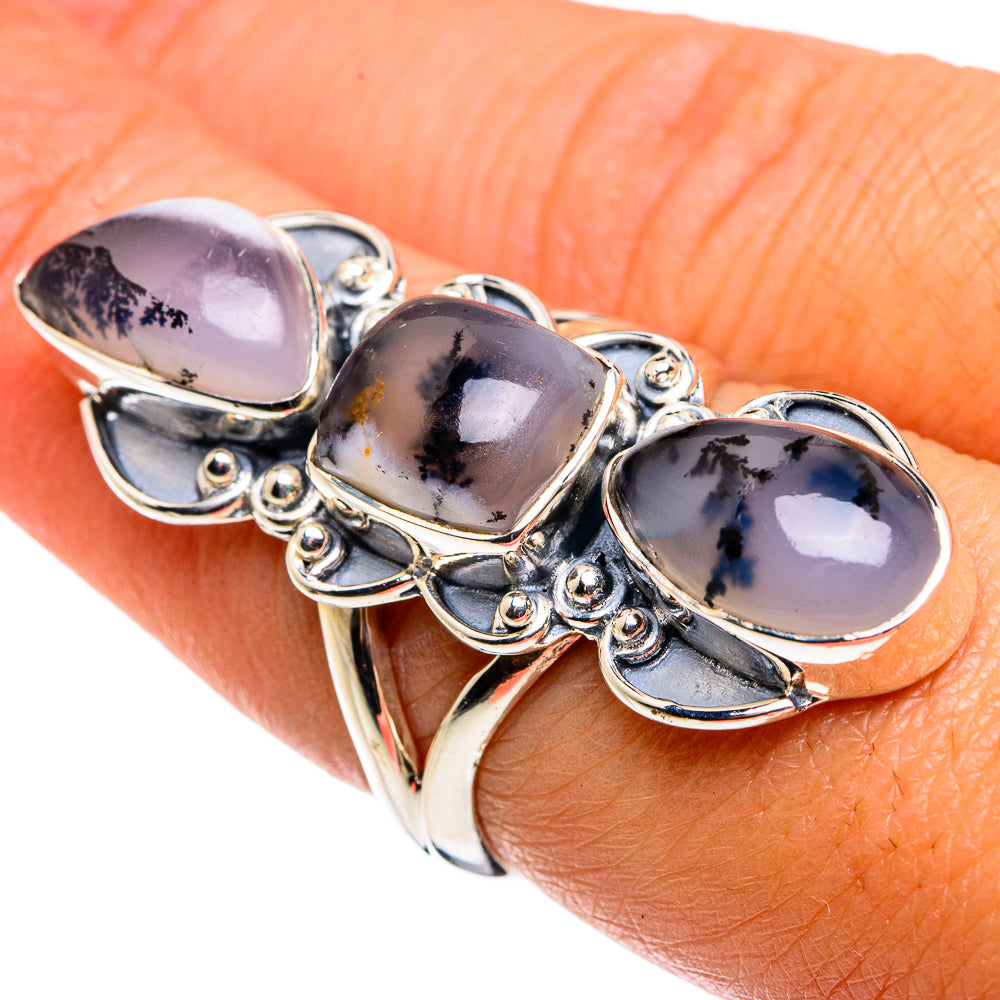 Dendritic Opal Rings handcrafted by Anasilvercos - RING79665