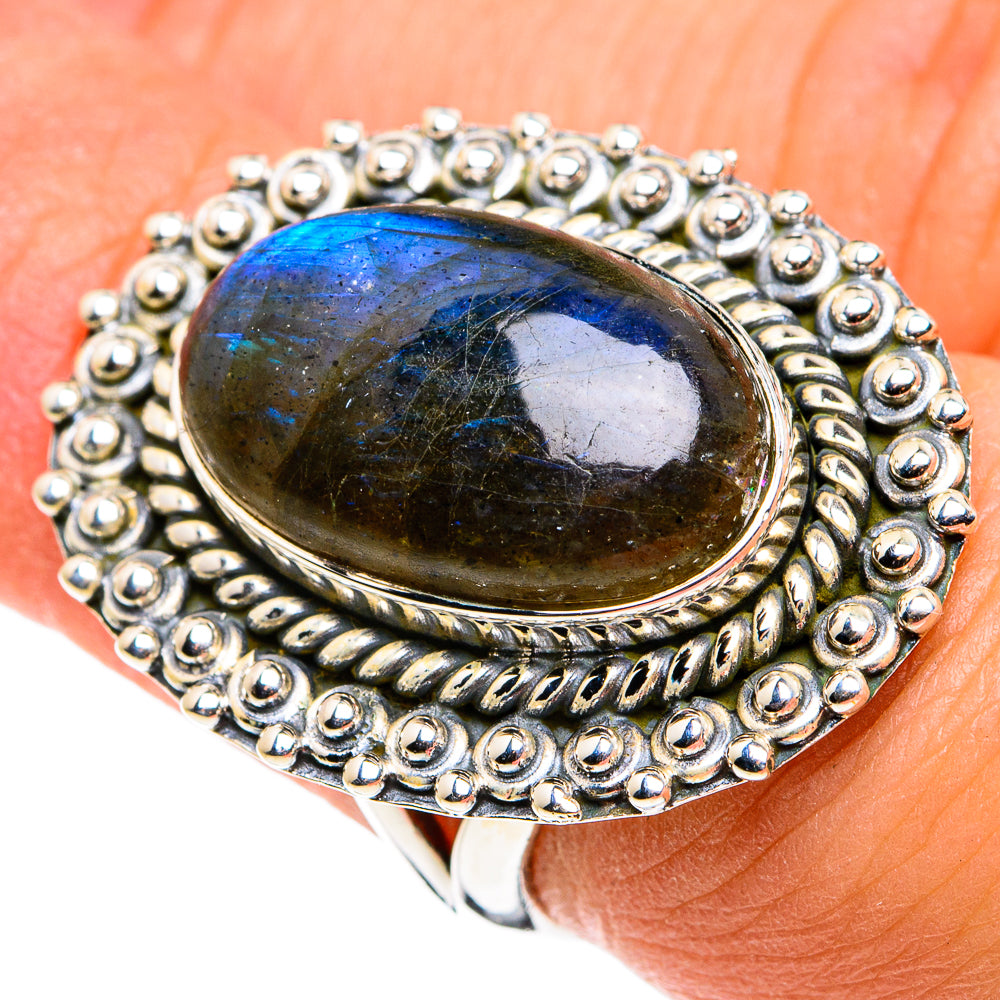 Labradorite Rings handcrafted by Anasilvercos - RING79710