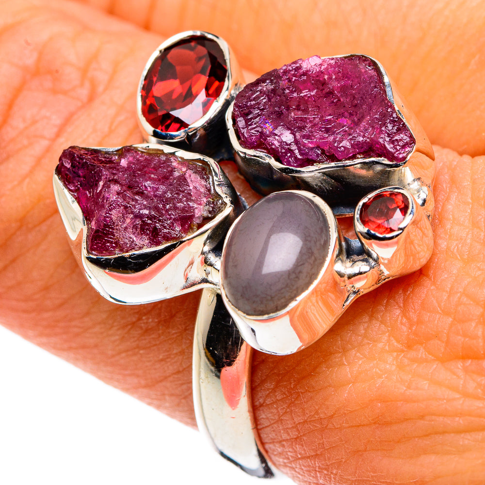 Pink Tourmaline Rings handcrafted by Anasilvercos - RING79727