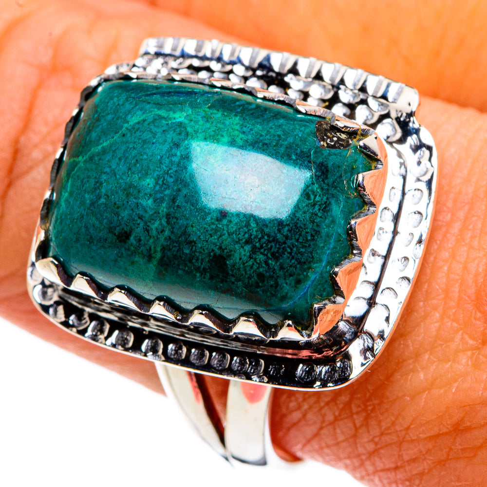 Chrysocolla Rings handcrafted by Anasilvercos - RING79746