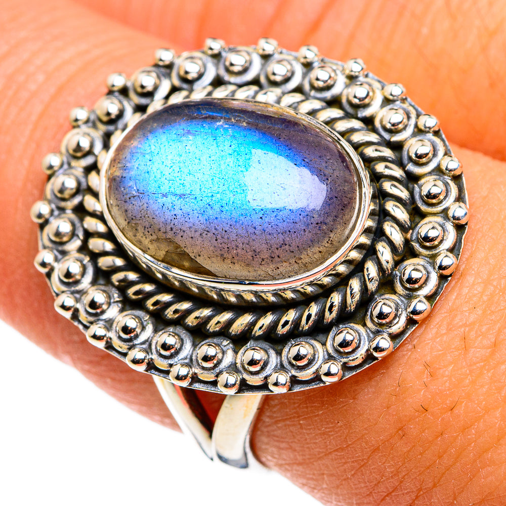 Labradorite Rings handcrafted by Anasilvercos - RING79748