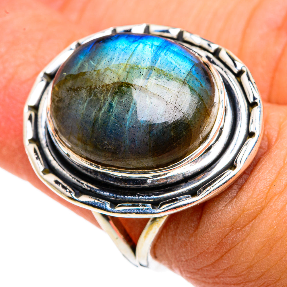 Labradorite Rings handcrafted by Anasilvercos - RING79777