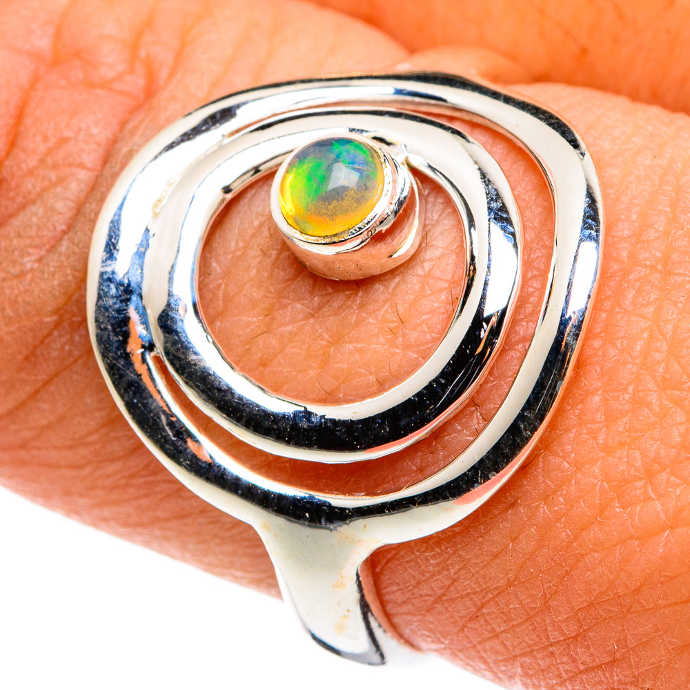Ethiopian Opal Rings handcrafted by Anasilvercos - RING79811