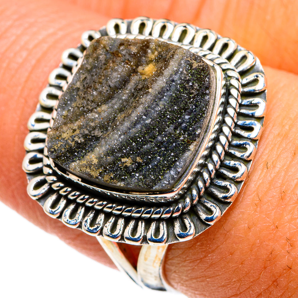 Desert Druzy Rings handcrafted by Anasilvercos - RING79813