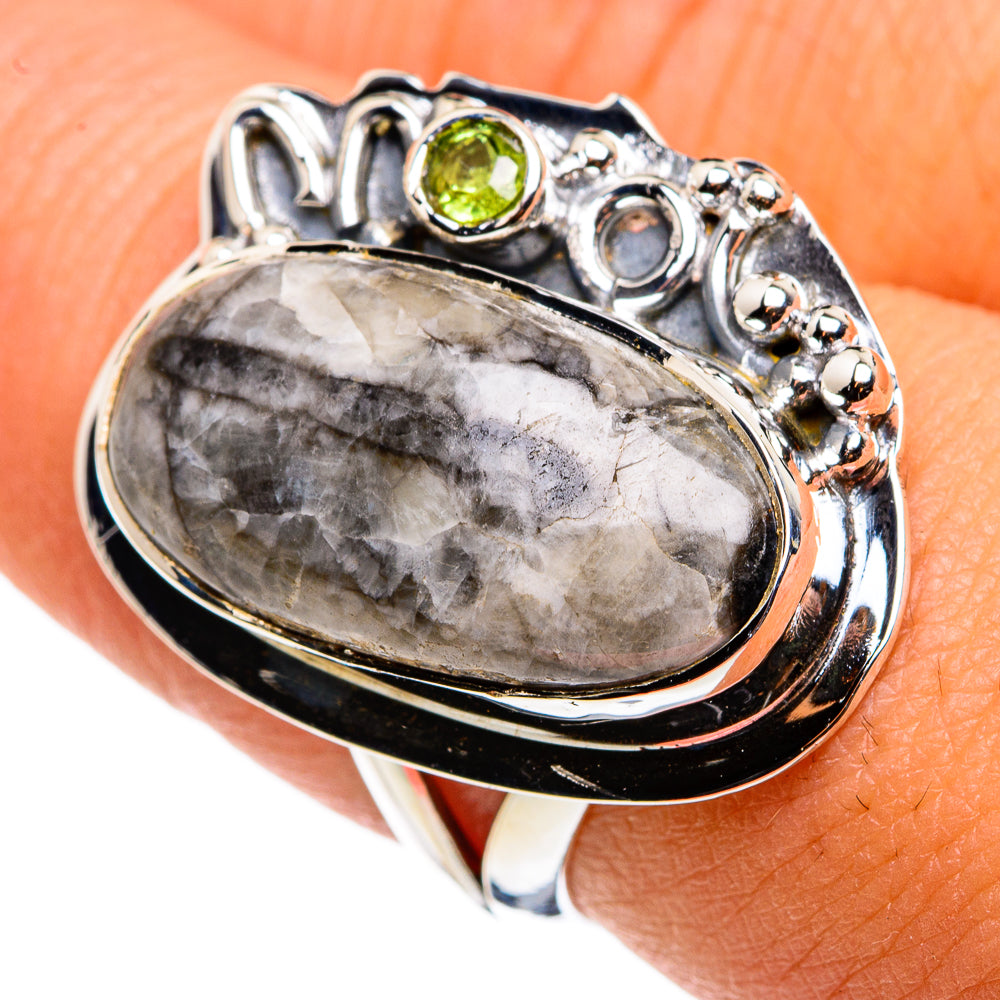 Orthoceras Fossil Rings handcrafted by Anasilvercos - RING79814