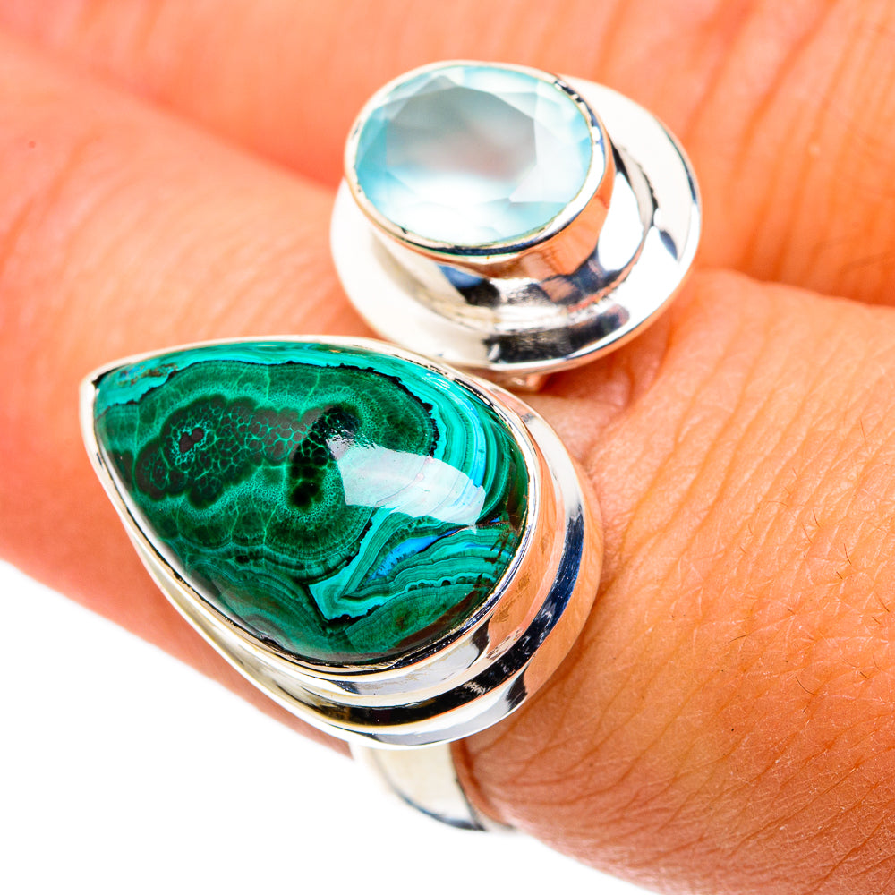 Chrysocolla Rings handcrafted by Anasilvercos - RING79824