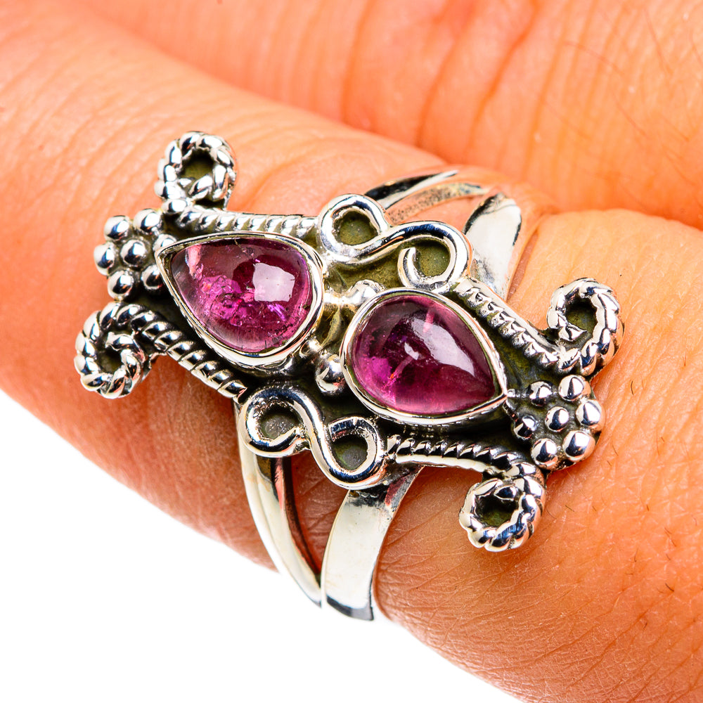 Pink Tourmaline Rings handcrafted by Anasilvercos - RING79831