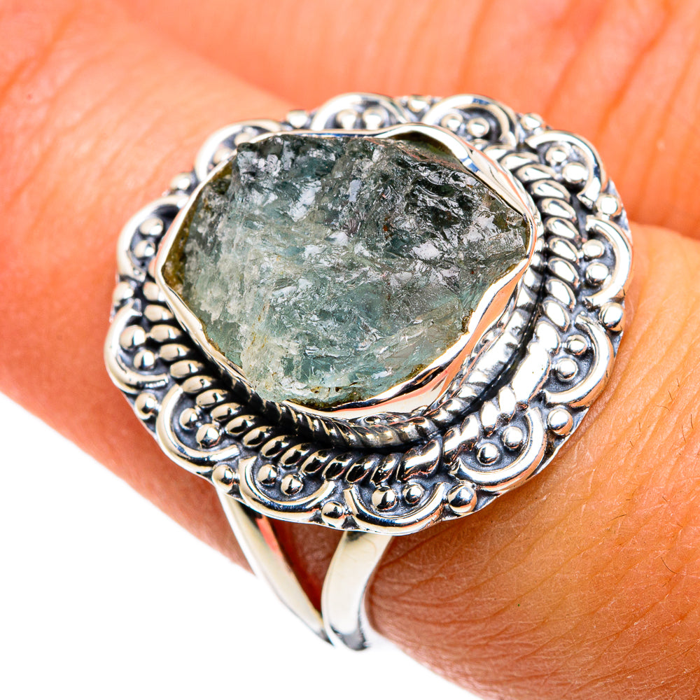 Aquamarine Rings handcrafted by Anasilvercos - RING79853
