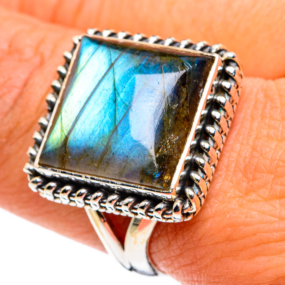 Labradorite Rings handcrafted by Anasilvercos - RING79885
