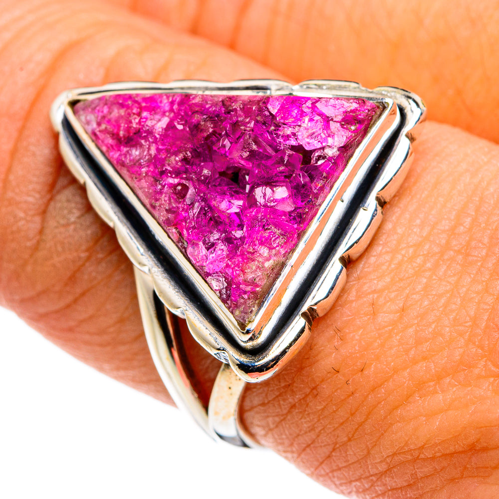 Pink Agate Rings handcrafted by Anasilvercos - RING79897