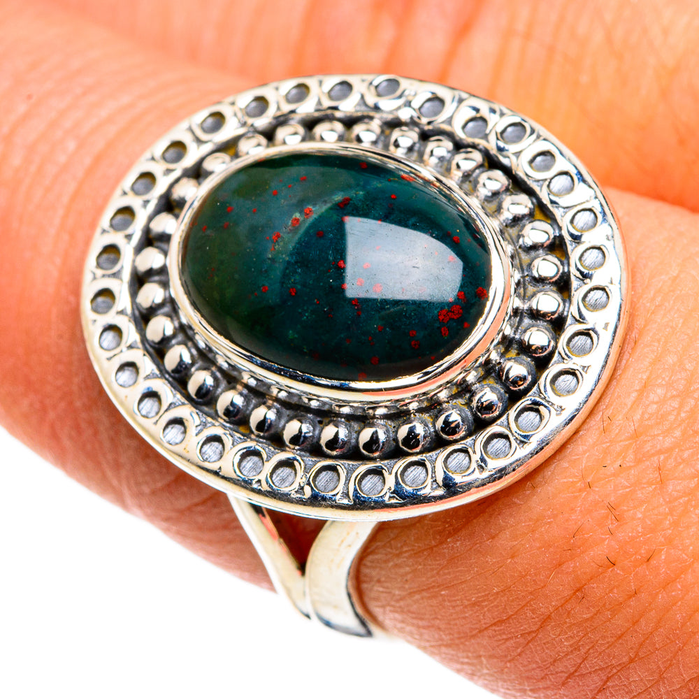 Bloodstone Rings handcrafted by Anasilvercos - RING79918