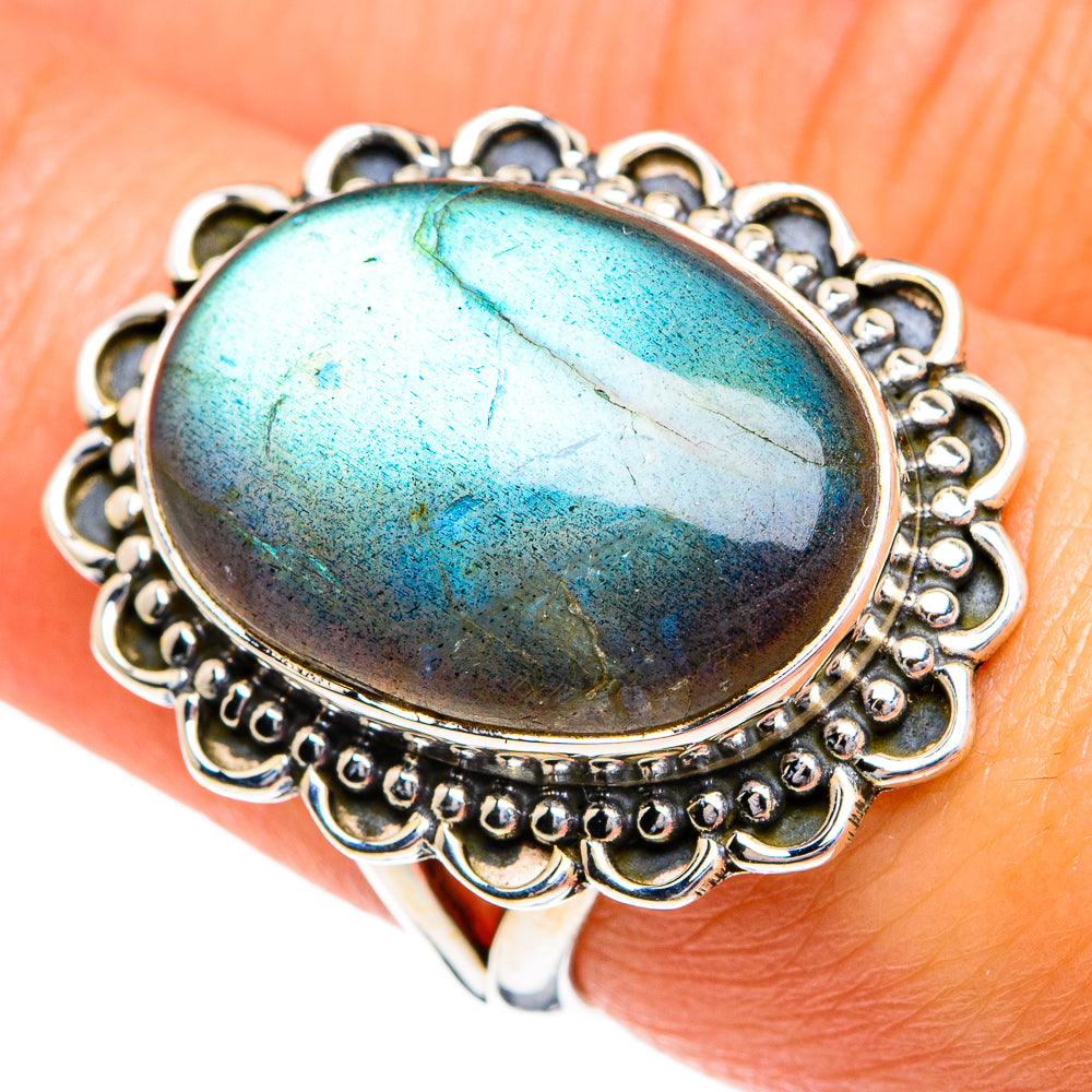 Labradorite Rings handcrafted by Anasilvercos - RING79976