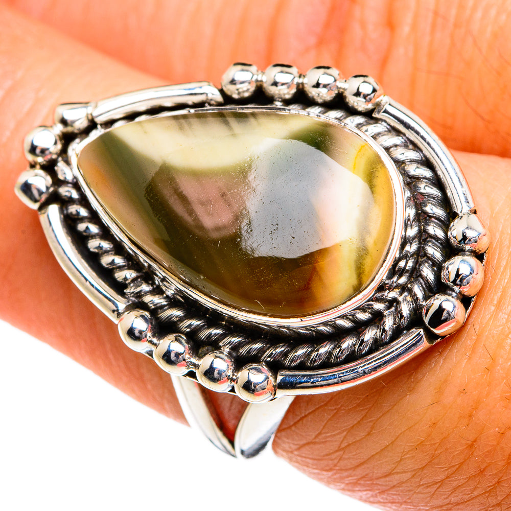 Willow Creek Jasper Rings handcrafted by Anasilvercos - RING79986
