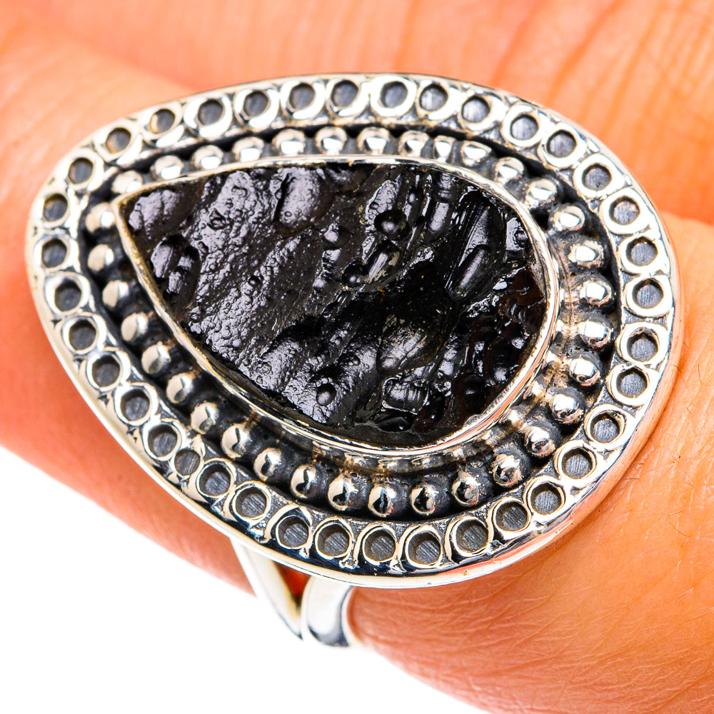 Black Tourmaline Rings handcrafted by Anasilvercos - RING79999