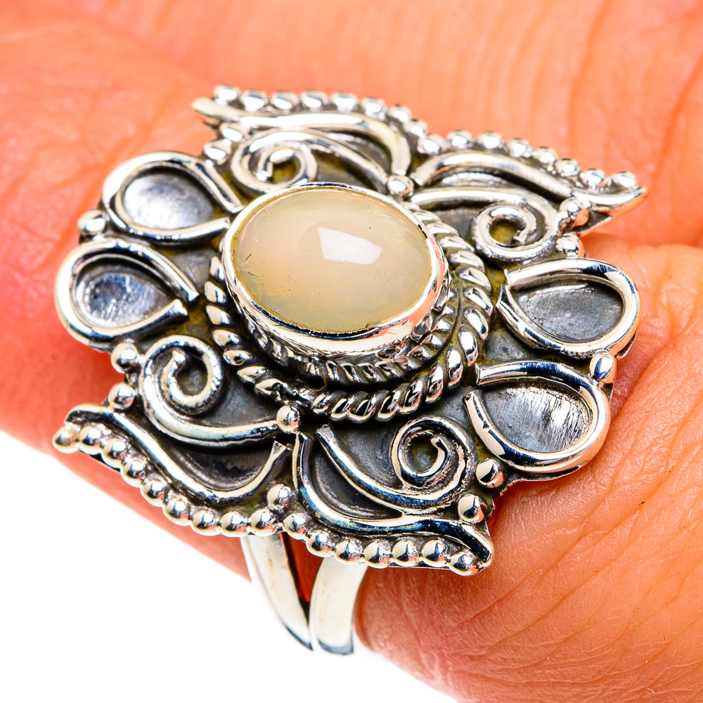 Ethiopian Opal Rings handcrafted by Anasilvercos - RING80006