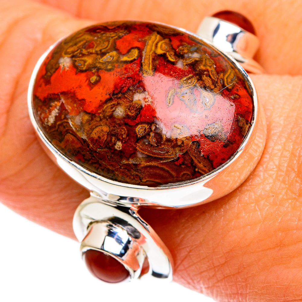 Moroccan Agate Rings handcrafted by Anasilvercos - RING80020