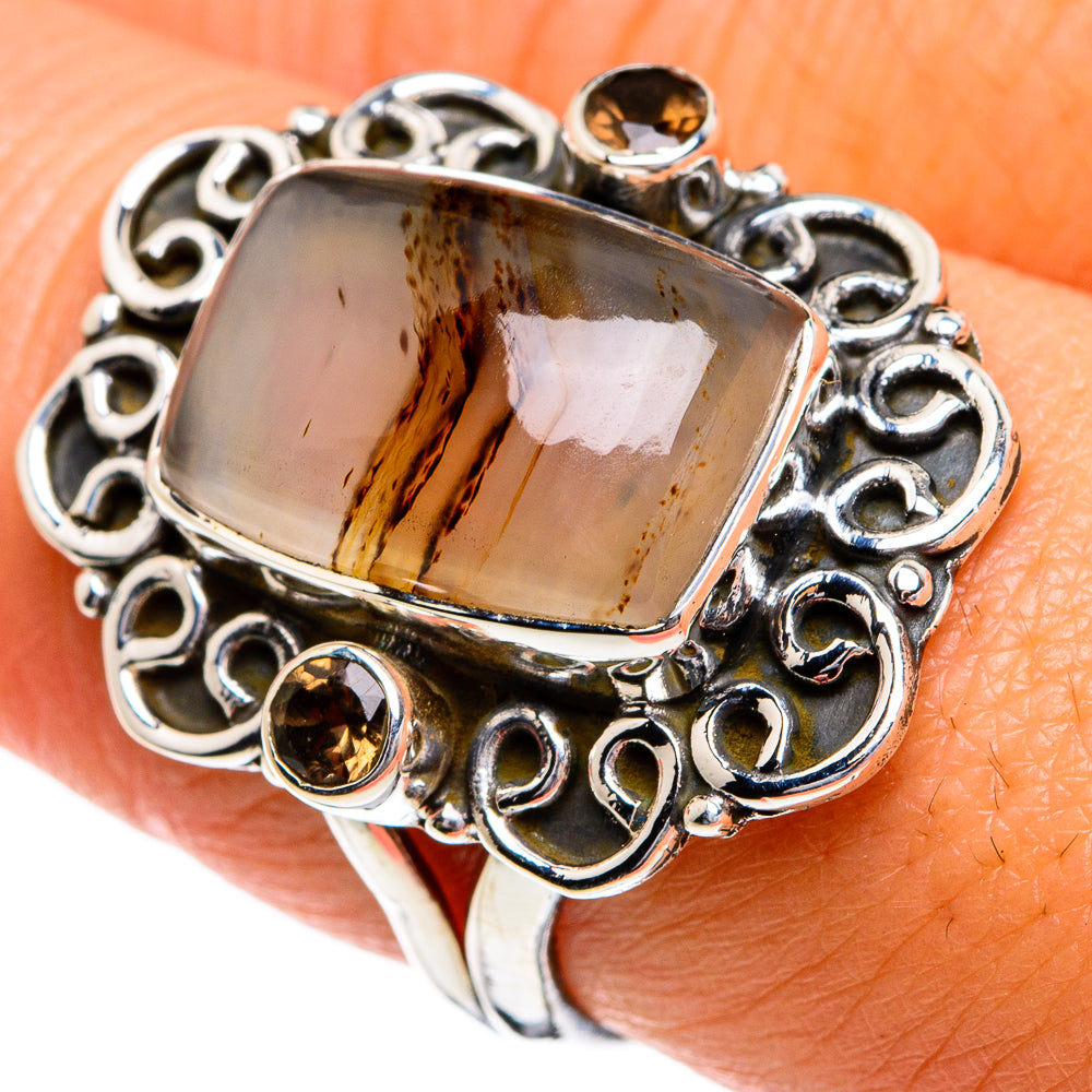 Montana Agate Rings handcrafted by Anasilvercos - RING80022