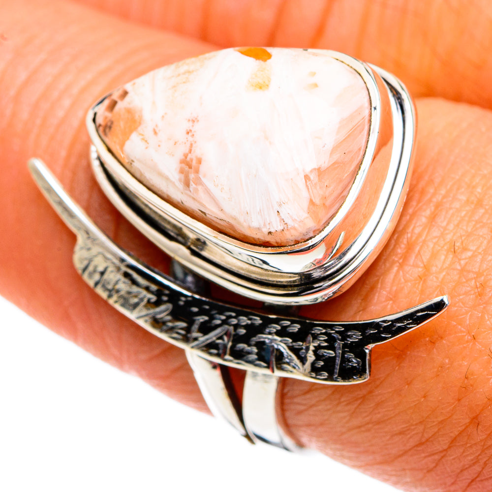 Scolecite Rings handcrafted by Anasilvercos - RING80024
