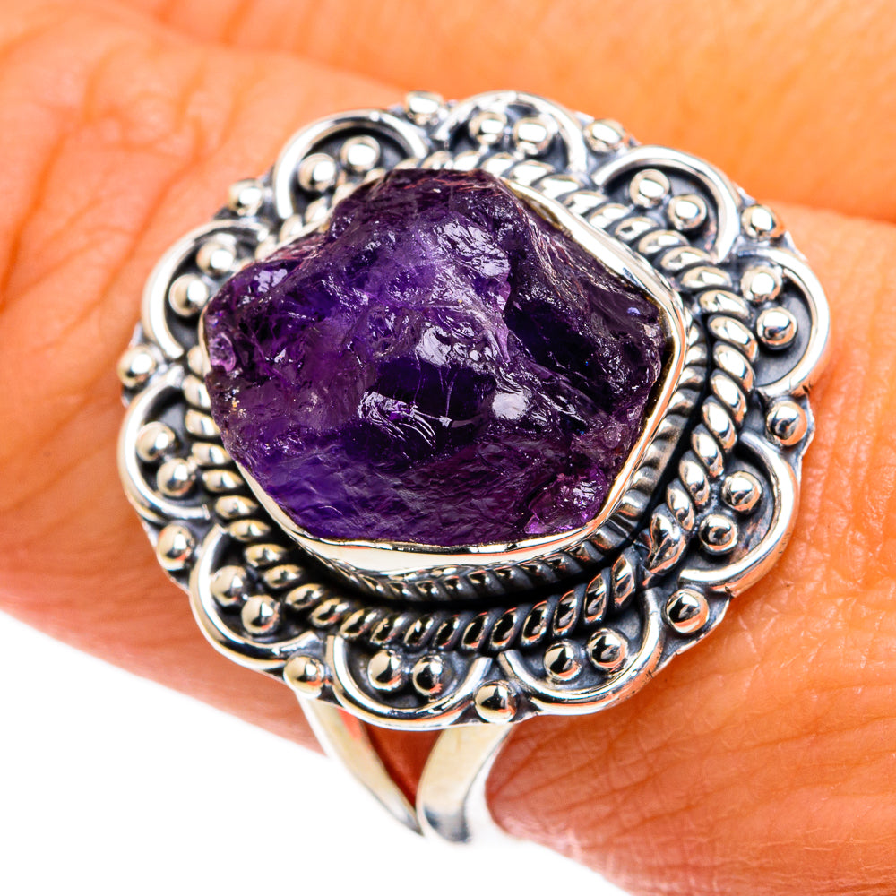 Amethyst Rings handcrafted by Anasilvercos - RING80030