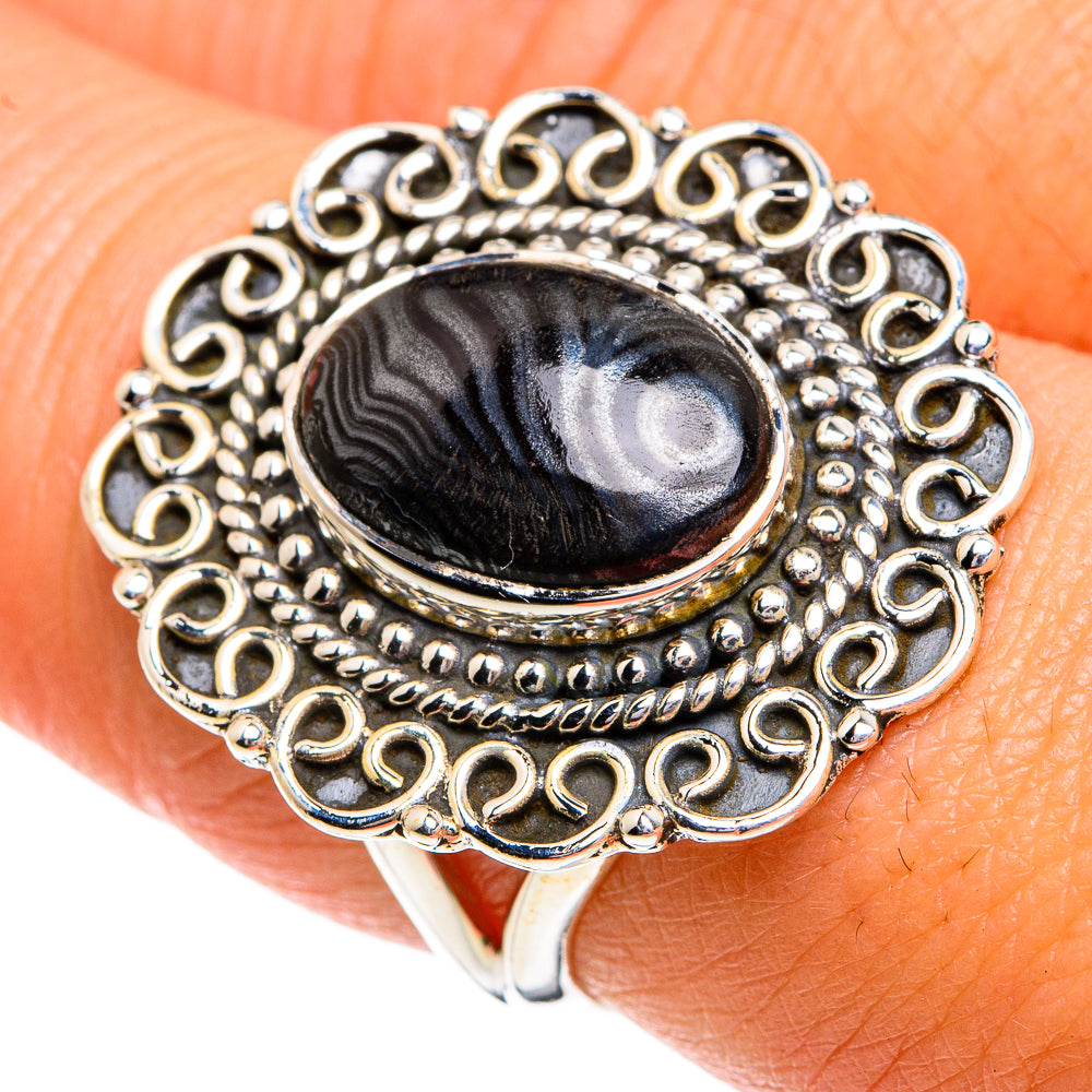 Psilomelane Rings handcrafted by Anasilvercos - RING80034