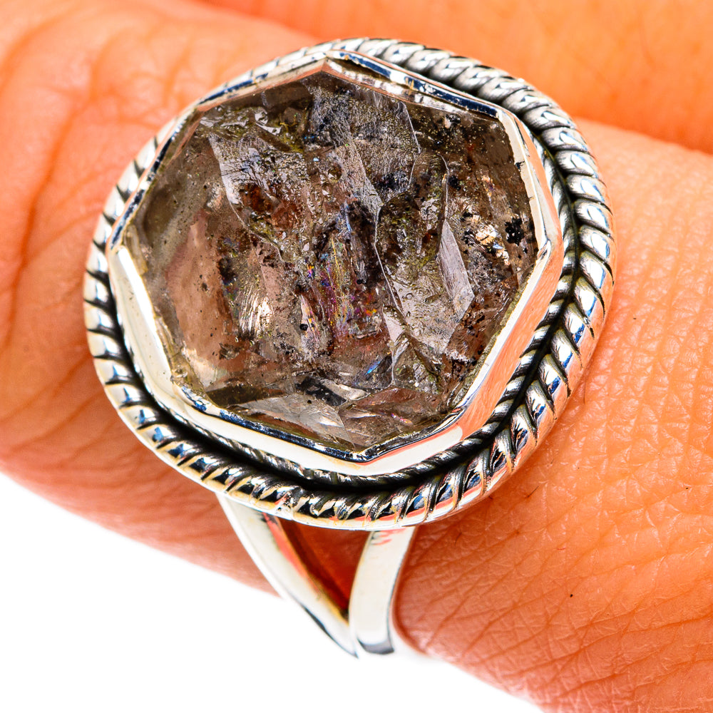 Herkimer Diamond Rings handcrafted by Anasilvercos - RING80067