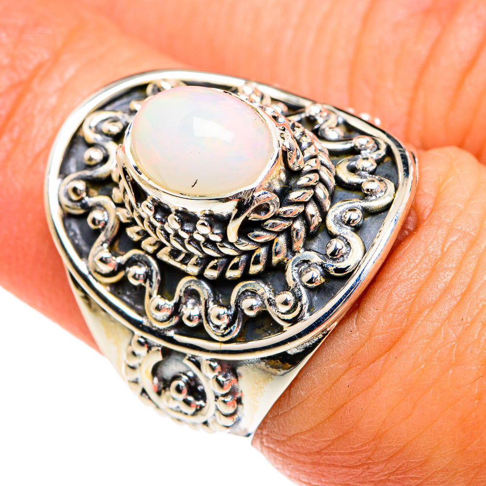 Ethiopian Opal Rings handcrafted by Anasilvercos - RING80071