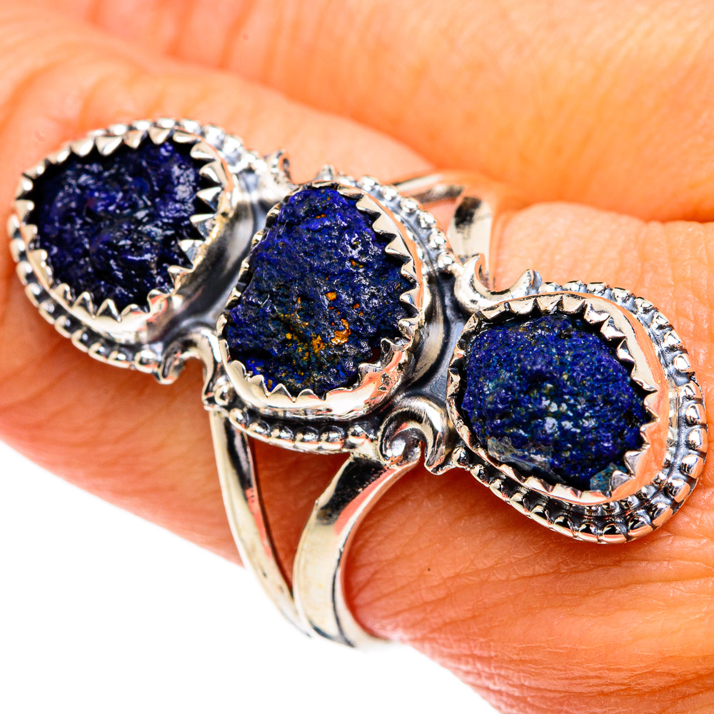 Azurite Rings handcrafted by Anasilvercos - RING80076