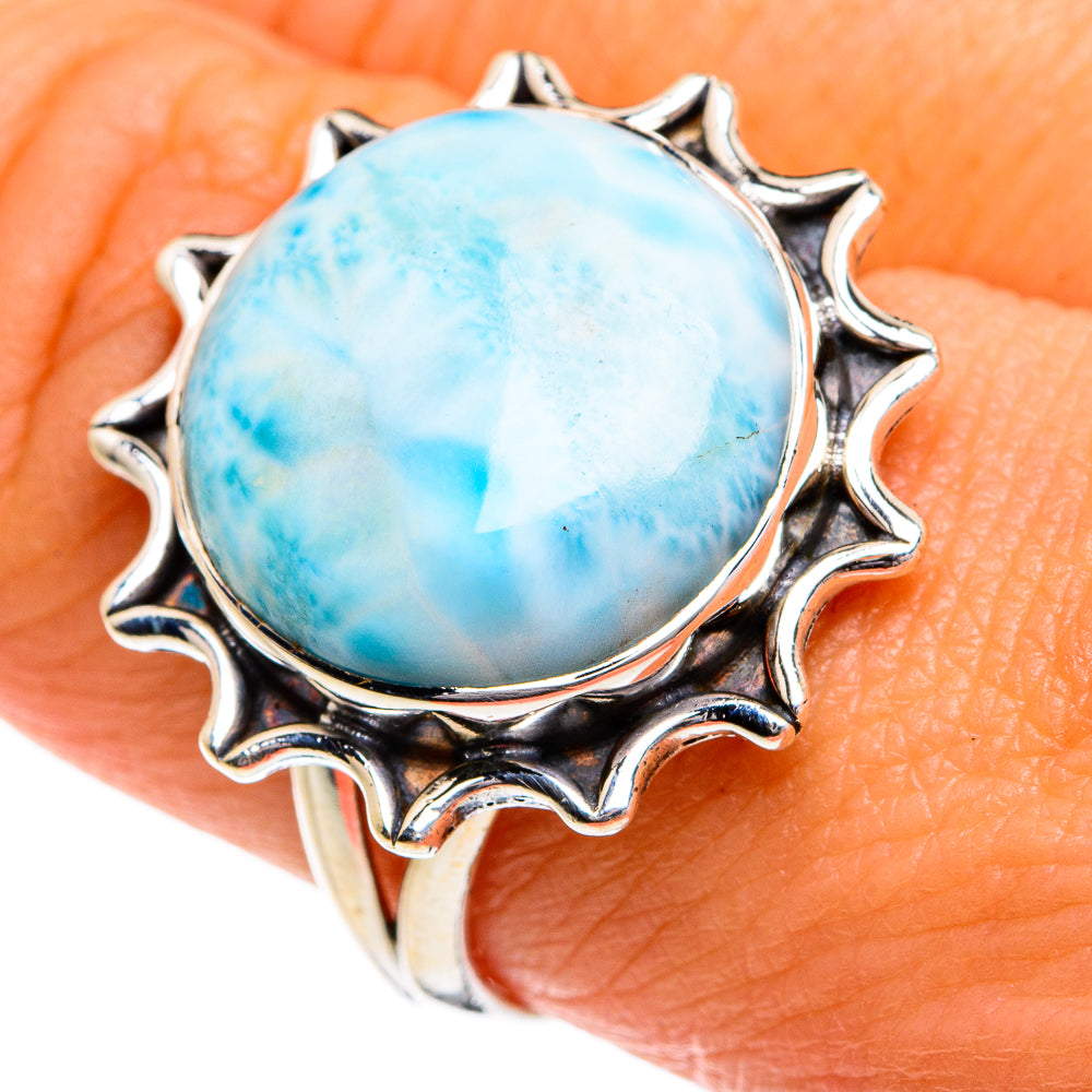 Larimar Rings handcrafted by Anasilvercos - RING80077