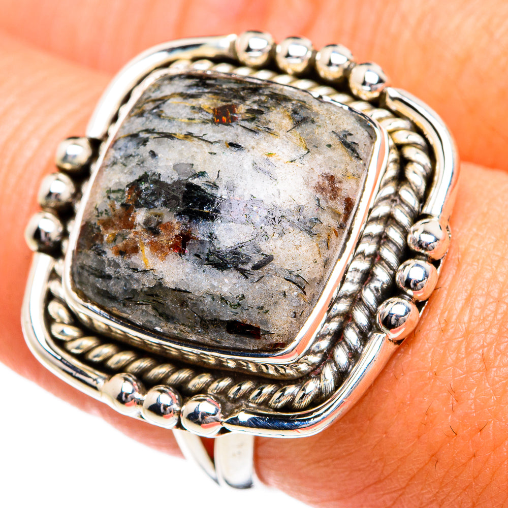 Astrophyllite Rings handcrafted by Anasilvercos - RING80086