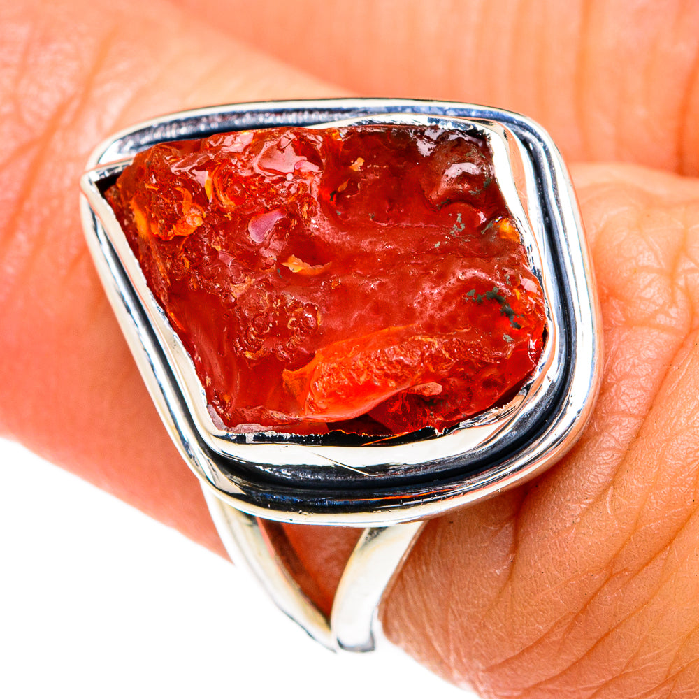 Carnelian Rings handcrafted by Anasilvercos - RING80089