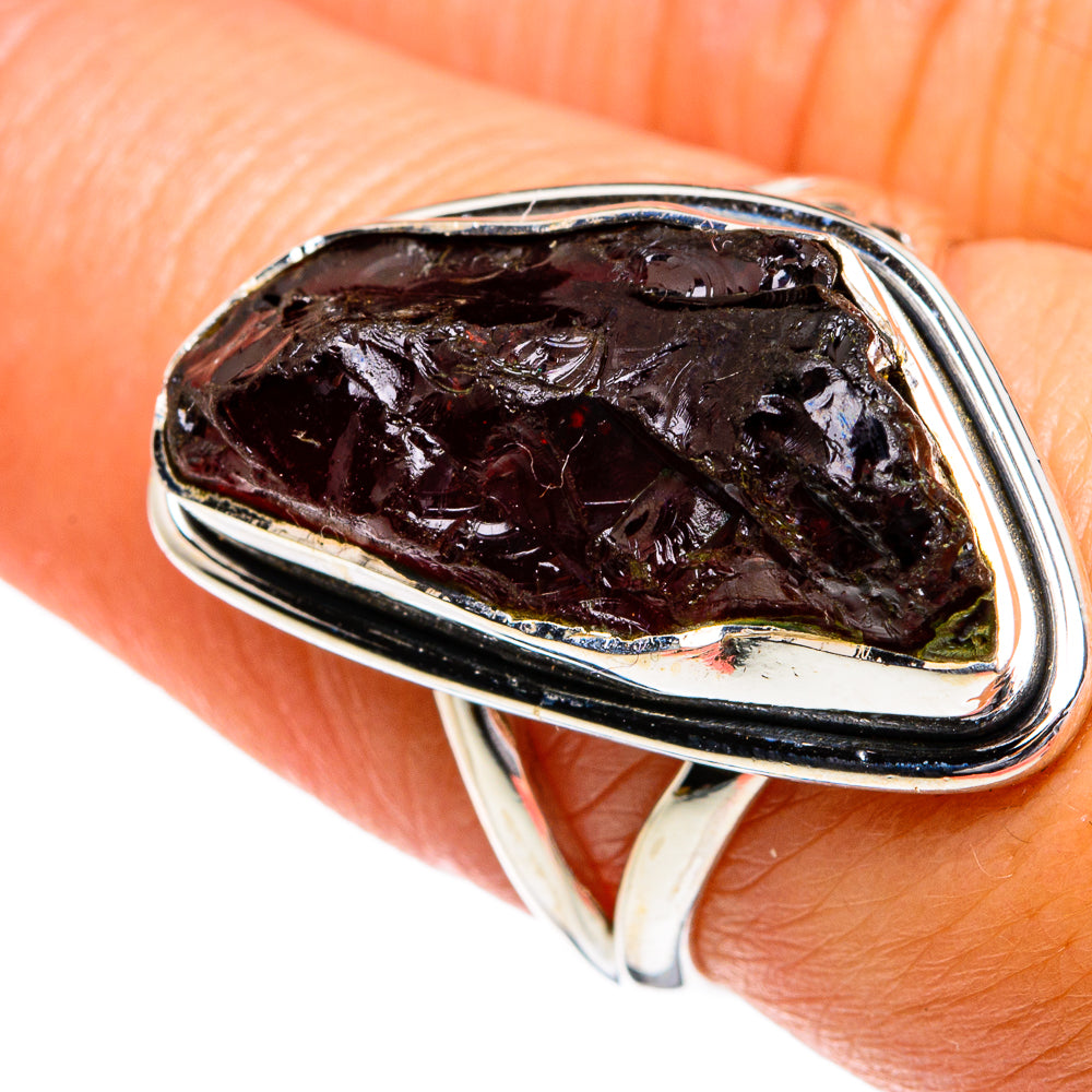 Garnet Rings handcrafted by Anasilvercos - RING80093