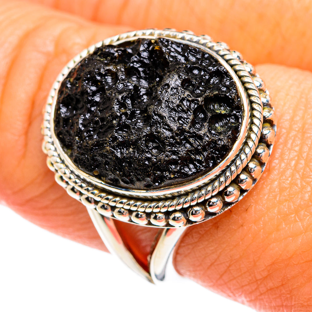 Tektite Rings handcrafted by Anasilvercos - RING80098