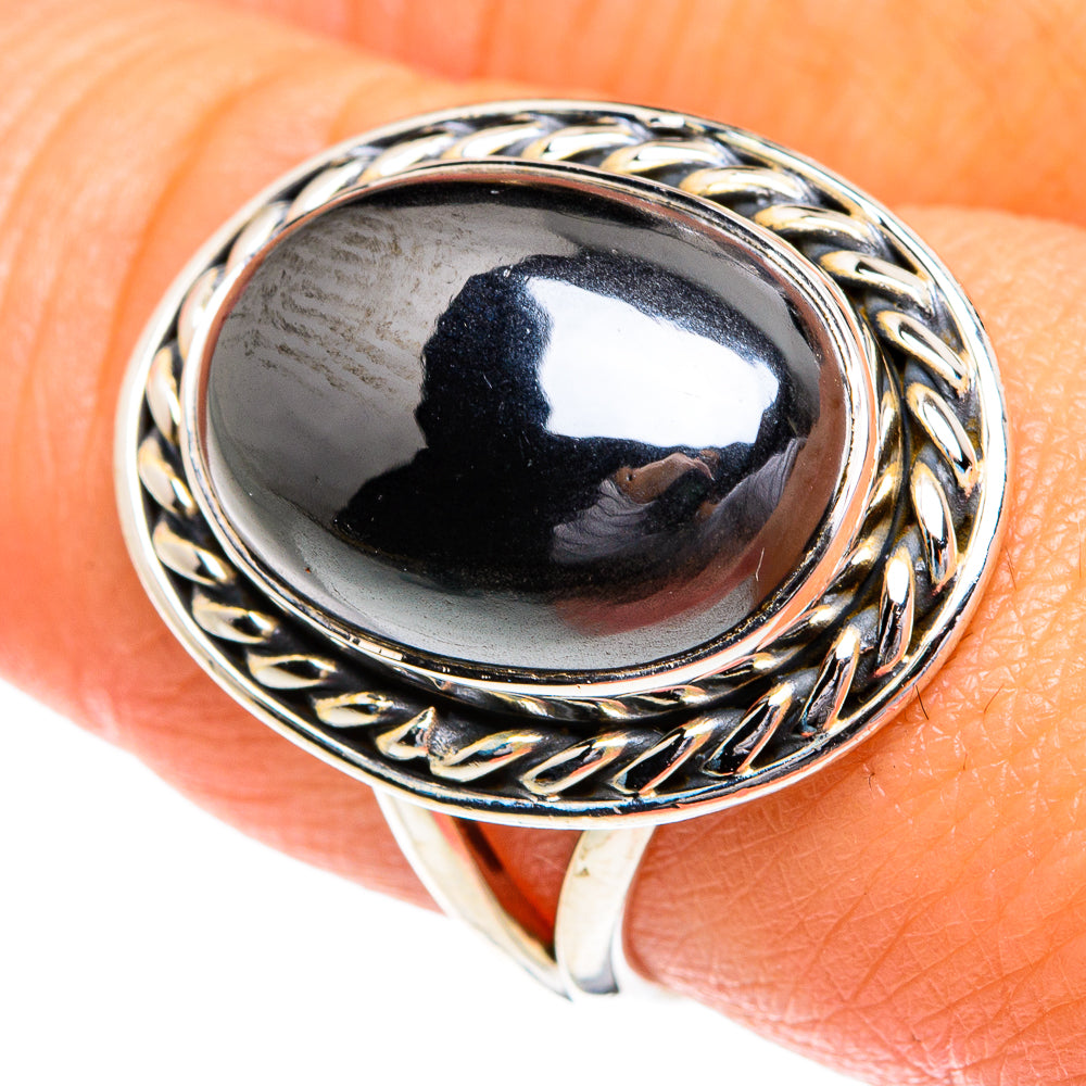 Hematite Rings handcrafted by Anasilvercos - RING80106
