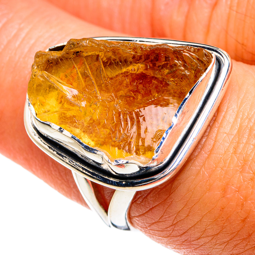 Citrine Rings handcrafted by Anasilvercos - RING80125