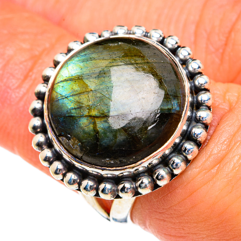 Labradorite Rings handcrafted by Anasilvercos - RING80141