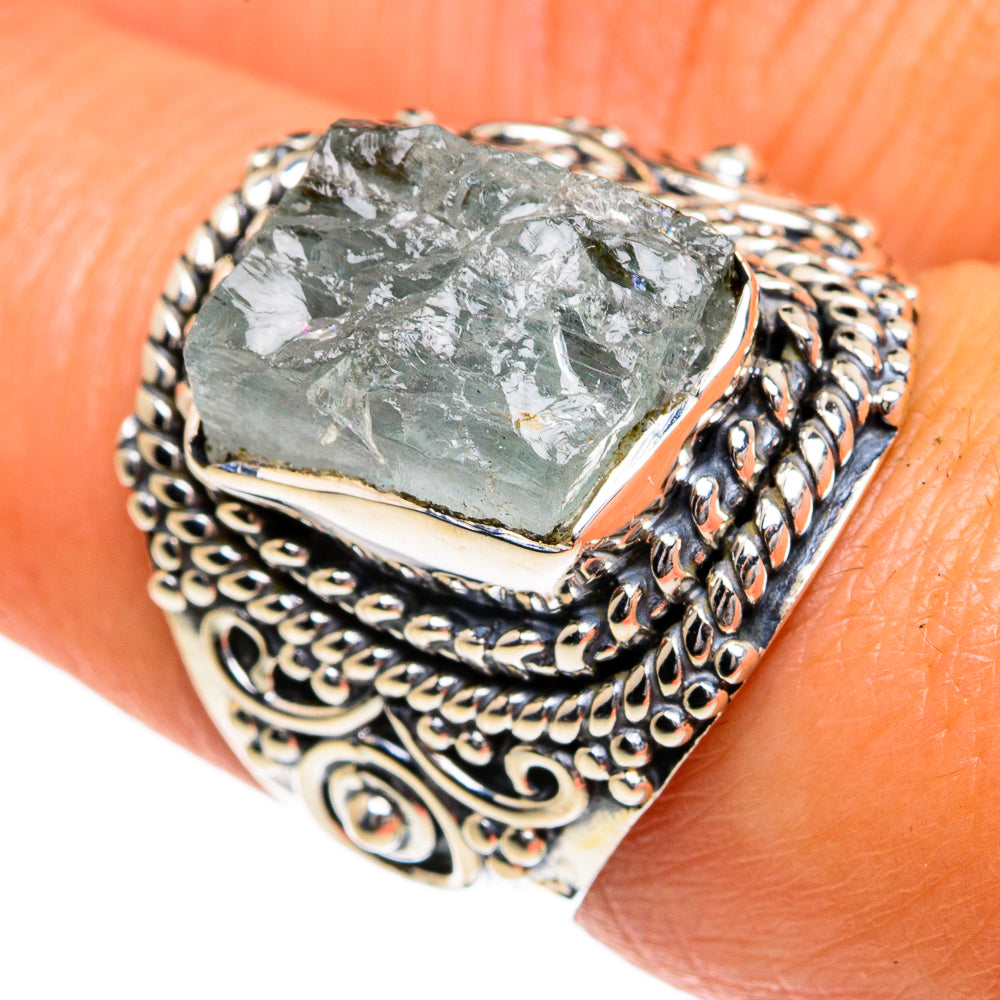 Aquamarine Rings handcrafted by Anasilvercos - RING80144