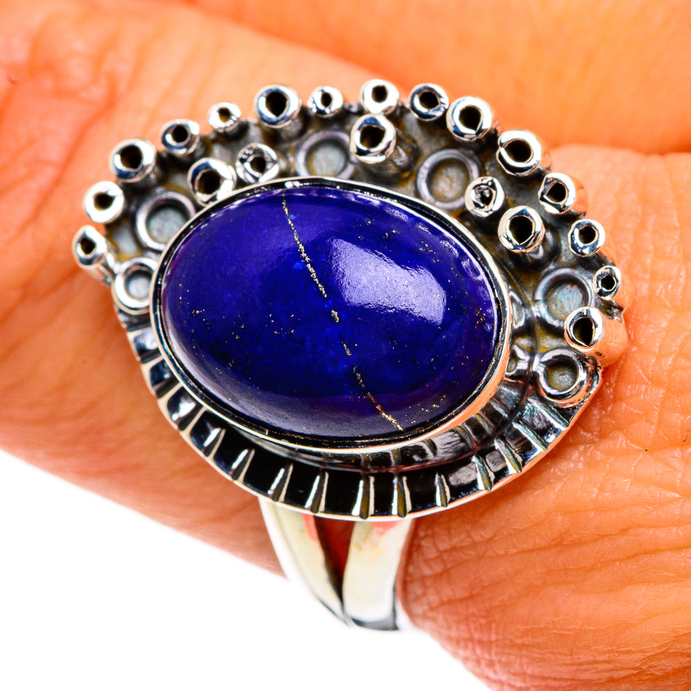 Lapis Lazuli Rings handcrafted by Anasilvercos - RING80149