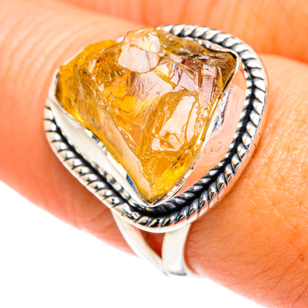 Citrine Rings handcrafted by Anasilvercos - RING80159