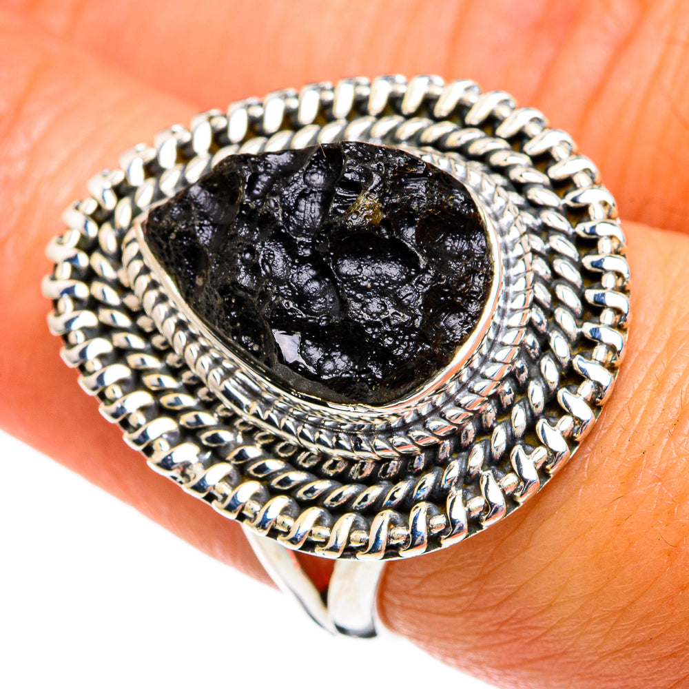 Tektite Rings handcrafted by Anasilvercos - RING80160