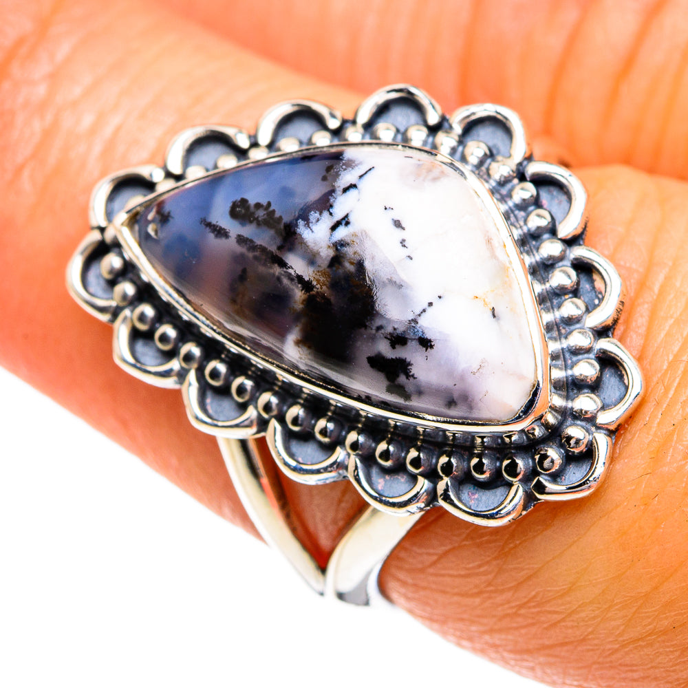 Dendritic Opal Rings handcrafted by Anasilvercos - RING80166