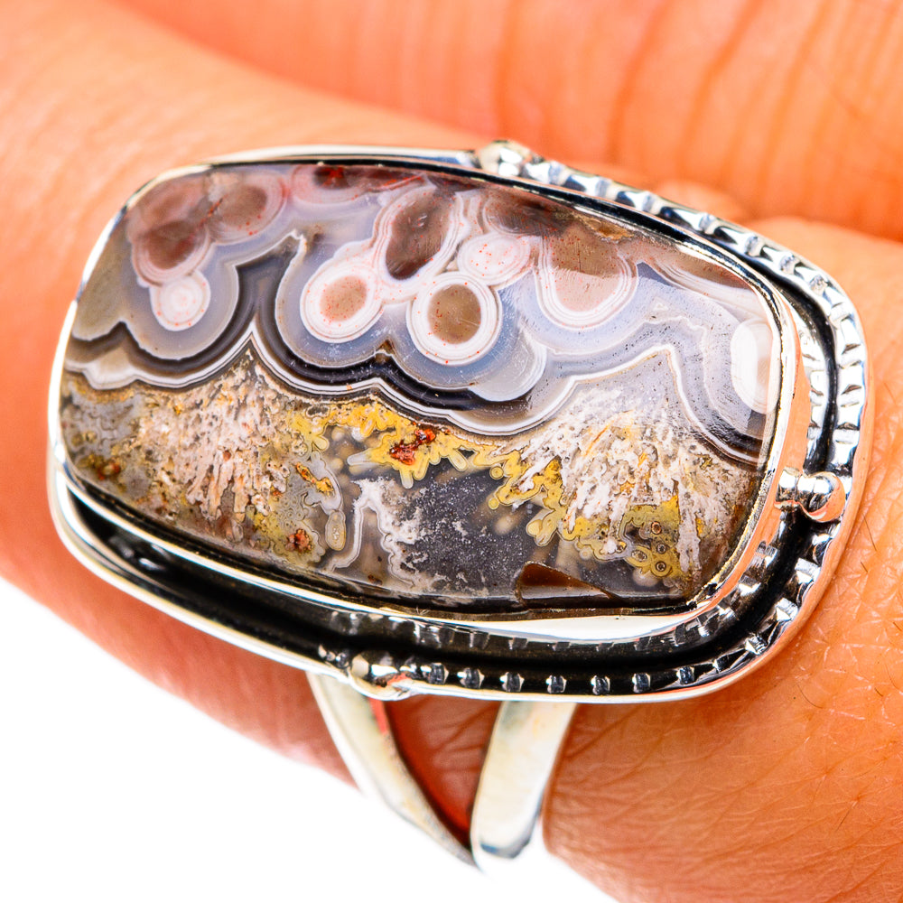 Ocean Jasper Rings handcrafted by Anasilvercos - RING80183