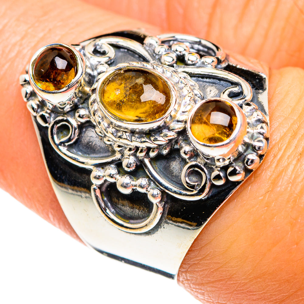 Citrine Rings handcrafted by Anasilvercos - RING80184