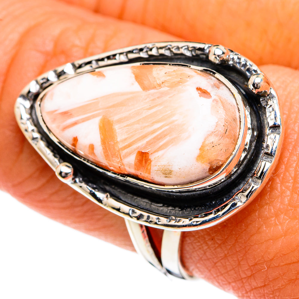 Scolecite Rings handcrafted by Anasilvercos - RING80185